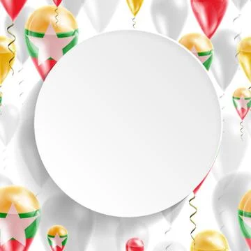 Flag of Myanmar Stock Illustration