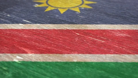 Flag Of Namibia. 1080p, 60fps Stock Footage 117166197