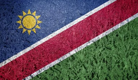 Flag of Namibia Africa Illustrazione stock