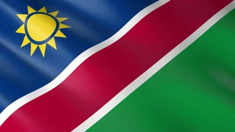 Flag of Namibia Stock Footage 151514564