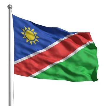 Flag of namibia Stock Illustration