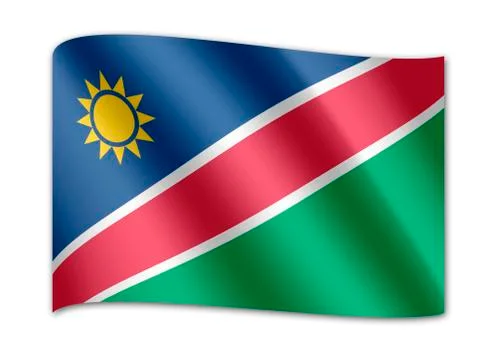 Flag of namibia 스톡 일러스트
