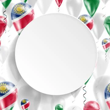 Flag of Namibia Stock Illustration