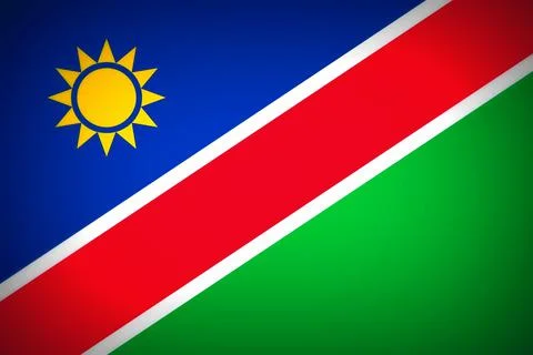 Flag of Namibia Stock Illustration