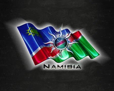 Flag Namibia quality designer flag イラスト素材