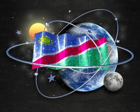 Flag Namibia quality designer flag イラスト素材