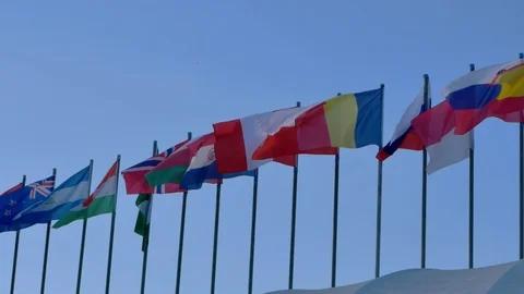 Flag nation Stock Footage 110854150