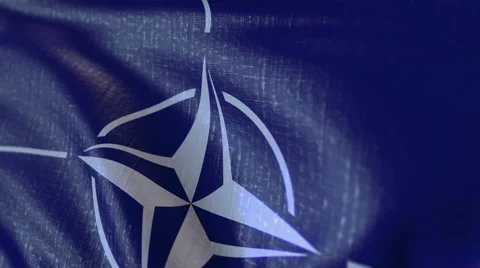 Flag of NATO - 4K loop Video stock 56801689