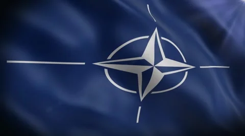 Flag NATO Video stock 48302816