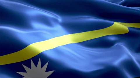 Flag Nauru Vídeos de archivo 47754929