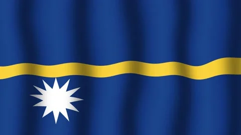 Flag of Nauru Stock Footage 175838270