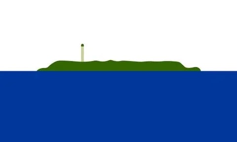 Flag of Navassa Island. Vector illustration. World flag Illustrazione stock