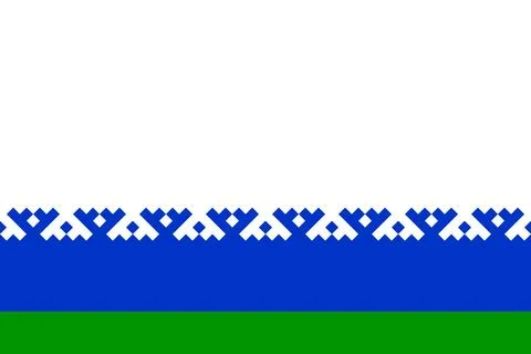 Flag of Nenets Autonomous District Stock Illustration