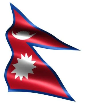 Flag of nepal Иллюстрация
