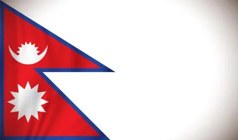 Flag of Nepal Stock Illustration