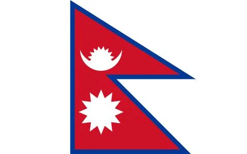 Flag of Nepal Stock Illustration
