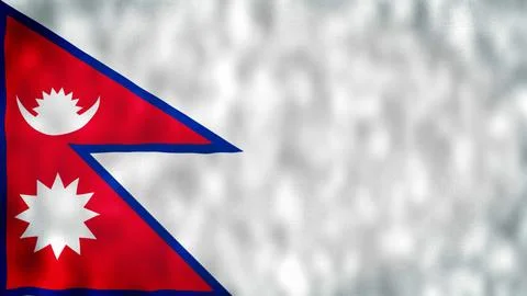 Flag of Nepal Stock Illustration