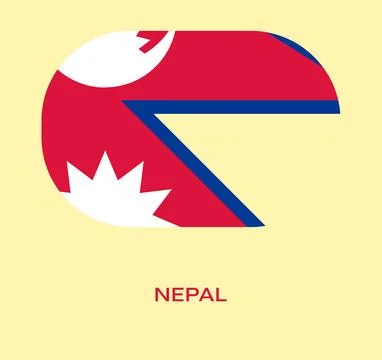 Flag of Nepal R Stock Illustration