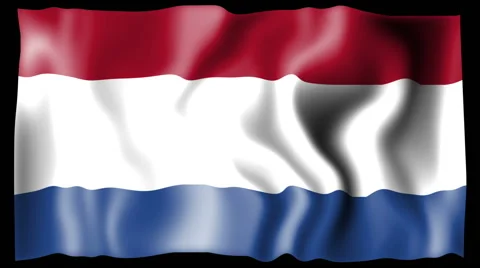Flag of Netherland Stock Footage 46470753