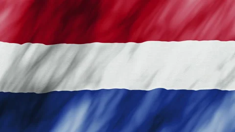 Flag of Netherlands 4k. Animated Background Видео 190574330