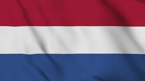 Flag of the Netherlands – 4K Seamless Loop of the European Nation Banner Stock Footage 310794114
