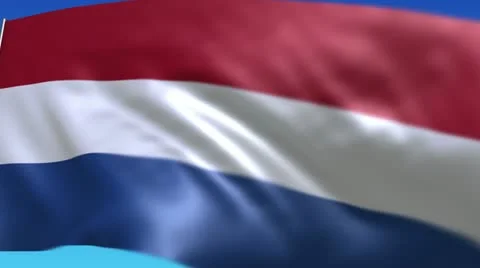 Flag of Netherlands Stock Footage 10809102