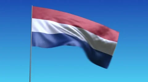 Flag of Netherlands Stock Footage 10809105