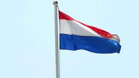 Flag of Netherlands 스톡 동영상 113996900