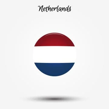 Flag of Netherlands icon Stock Illustration