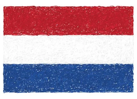 Flag of netherlands Stock Illustration