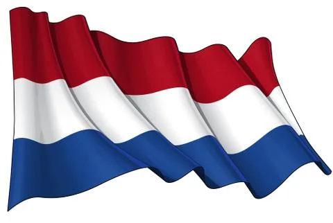 Flag of Netherlands Stock Illustration