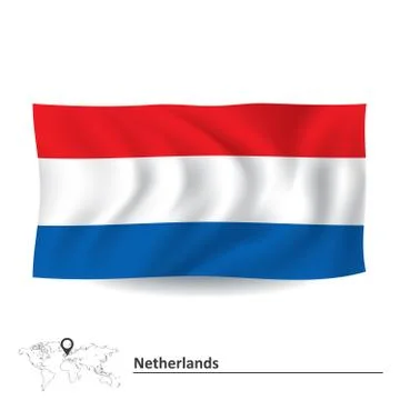 Flag of Netherlands Stock Illustration