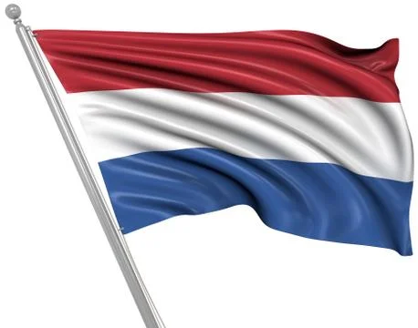 Flag of the Netherlands Illustrazione stock