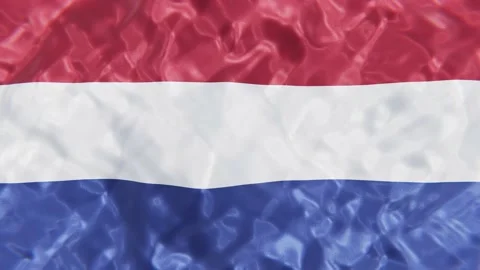Flag of the Netherlands looping 3D animation Stock-Footage 155484240