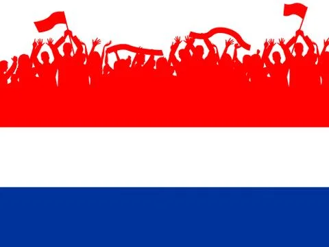 Flag netherlands shows empty space and country Stock Illustration