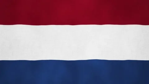 Flag of the Netherlands Waving - 3D Render Animation Stock Footage 130578073