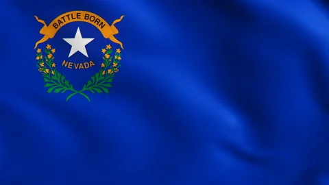 Flag of Nevada Background Video Loop Stockbeeldmateriaal 117906365