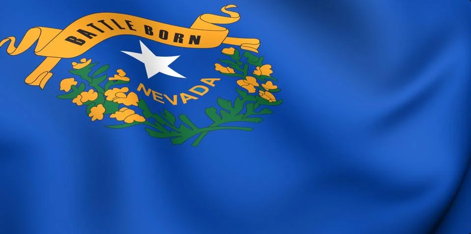 Flag of nevada Stock Illustration