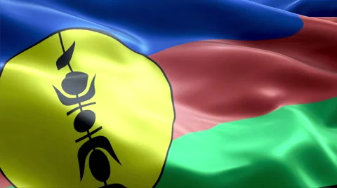 Flag New Caledonia Stock-Footage 47755748