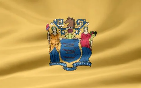 Flag of New Jersey Stock Illustration