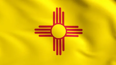 Flag of New Mexico Background Video Loop Vidéo 117906838