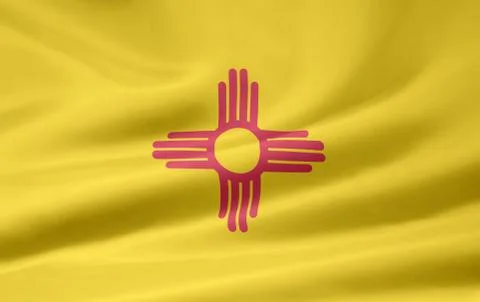 Flag of New Mexico Stock Illustration