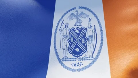 Flag of New York Stock Footage 278613450