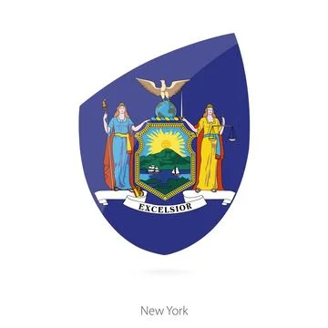 Flag of New York. Stock-Illustration