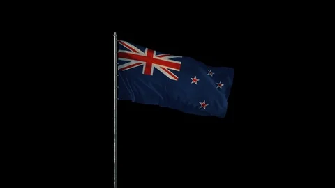 Flag of New Zealend Stock Footage 103179065