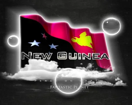 Flag NewGuinea quality designer flag Stock Illustration