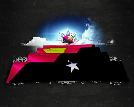 Flag NewGuinea quality designer flag イラスト素材