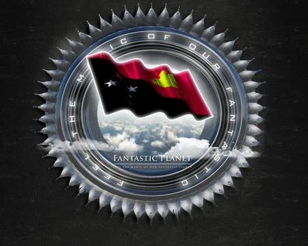 Flag NewGuinea quality designer flag Stock Illustration