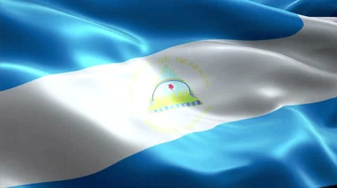 Flag Nicaragua Video stock 47756210