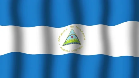 Flag of Nicaragua Stock Footage 175838269